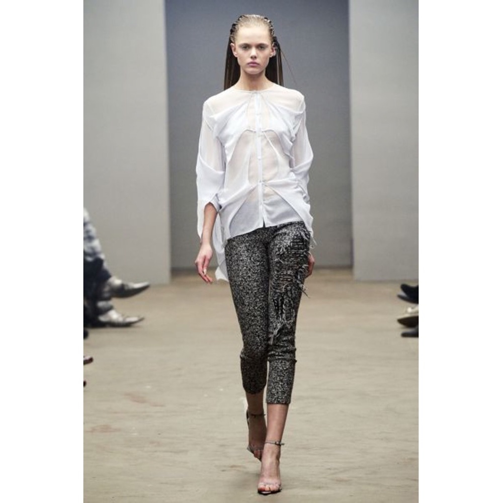 Ann Sofie Back Distressed Boucle Trouser