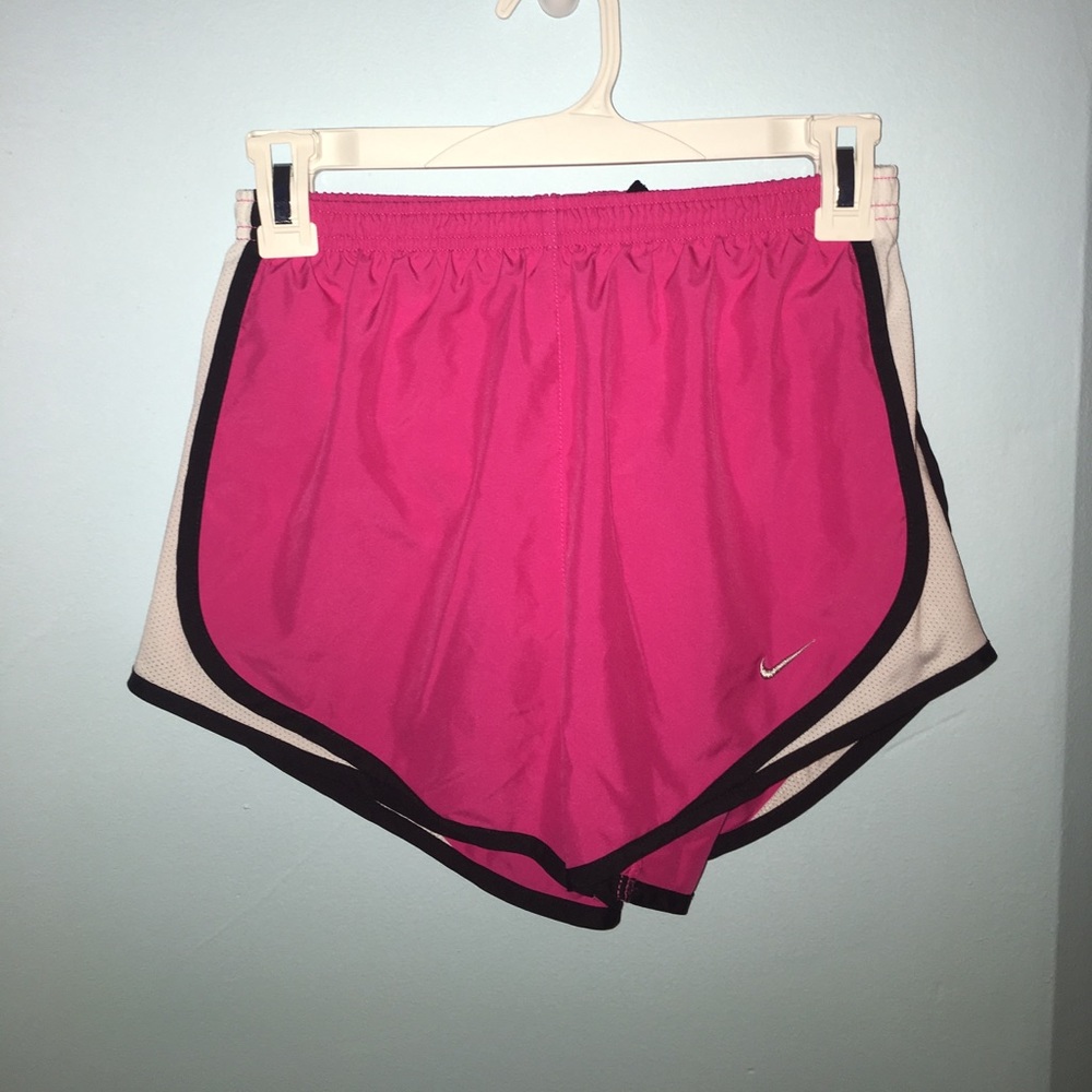 Pink White and Black Nike Dri-Fit Shorts