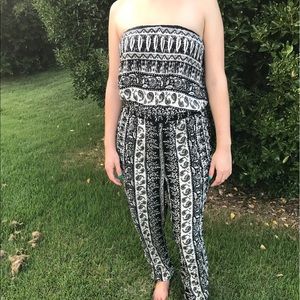 Ornate print jumpsuit!