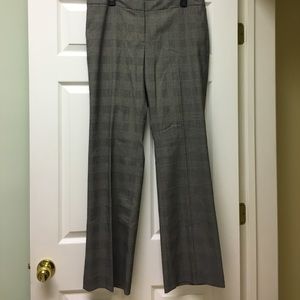 Anne Klein wide leg pants. Black/Camellia Multi.