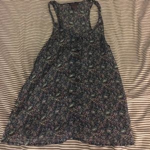Fire Floral Print Tank Top - size medium - juniors