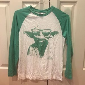 yoda star wars baseball tee