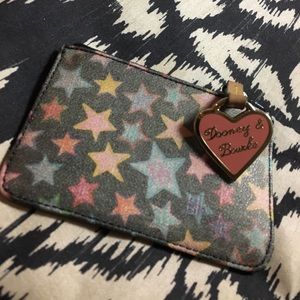 Dooney & Bourke wallet w/ multi color stars