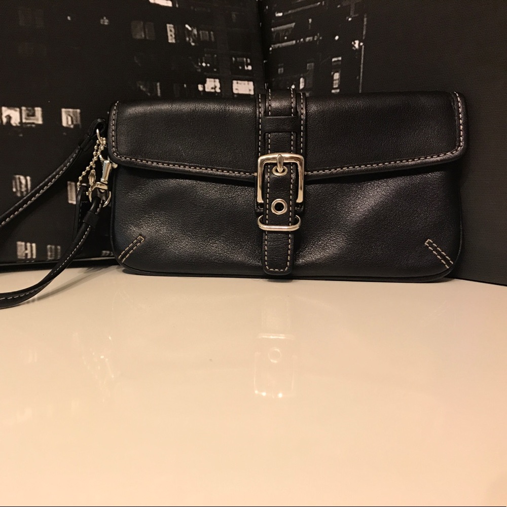 Coach Small Leather Wristlet