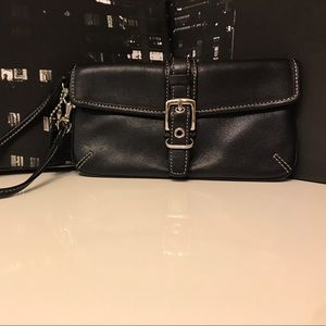 Coach Small Leather Wristlet