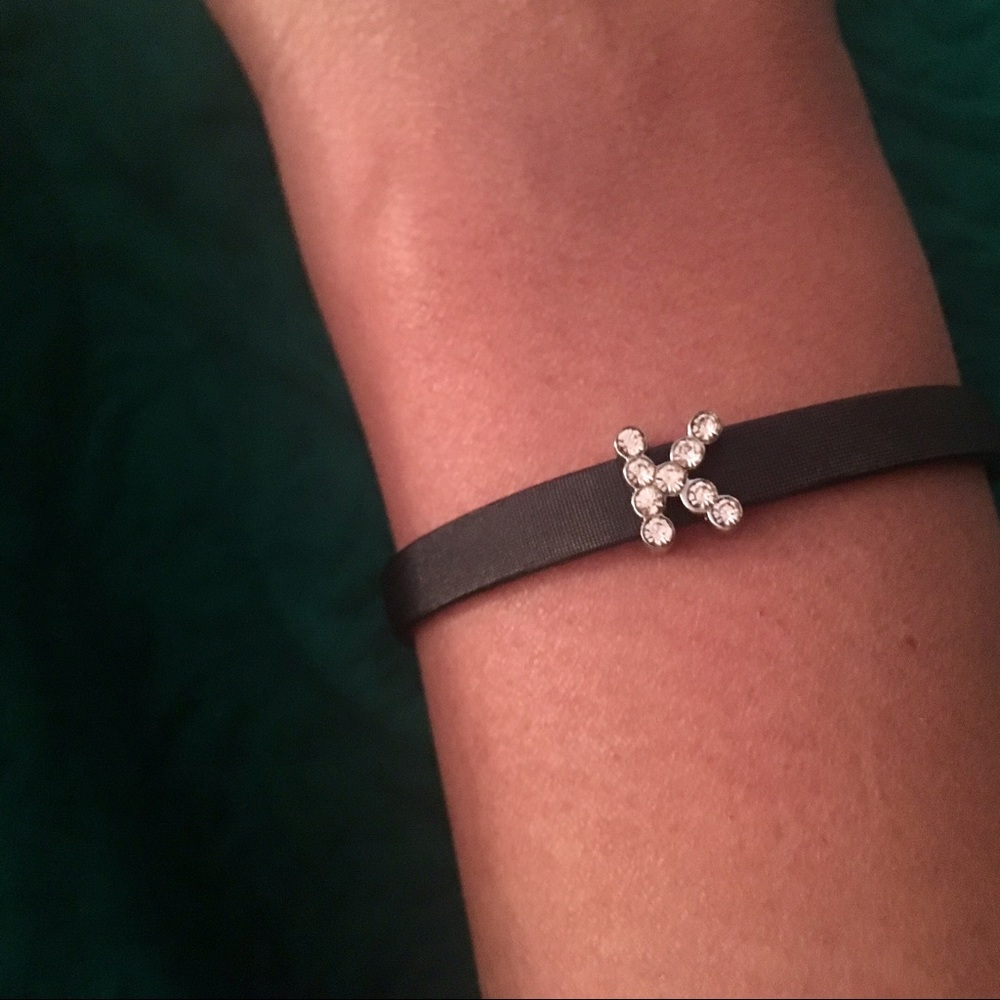 "K" Rhinestone Bracelet