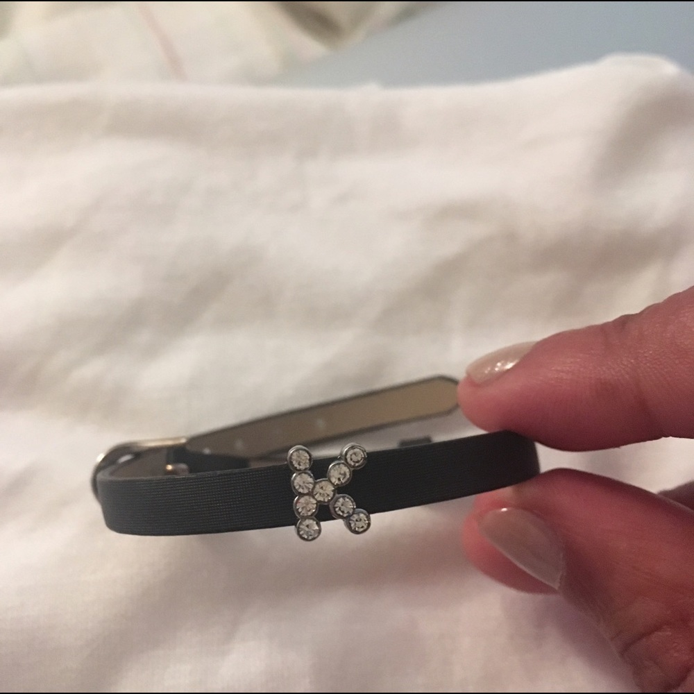 "K" Rhinestone Bracelet - Picture 3 of 4