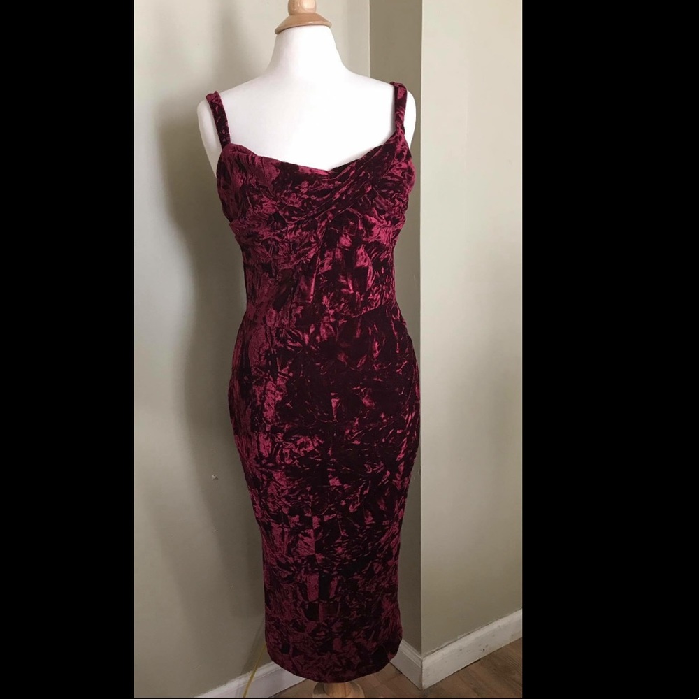 NWOT Tatyana Crushed Velvet Dress - XL