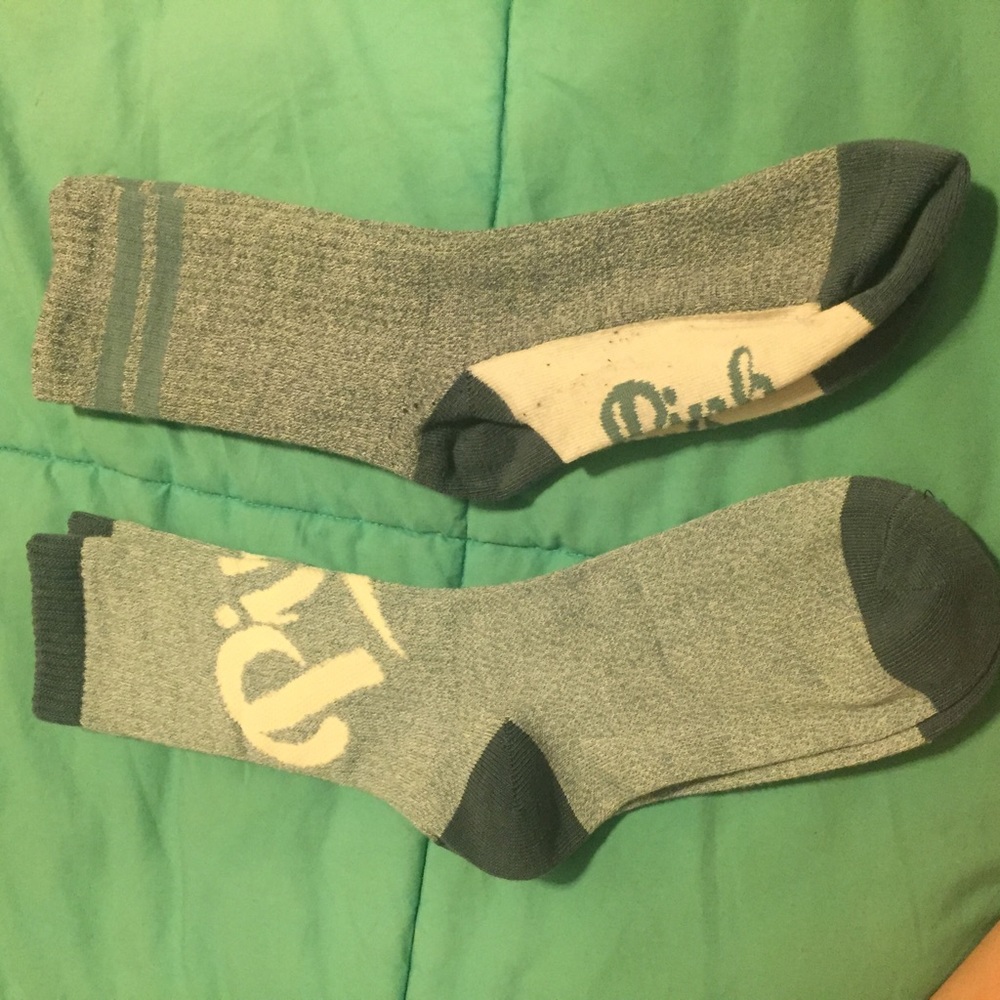 VS Pink Mid Calf Socks