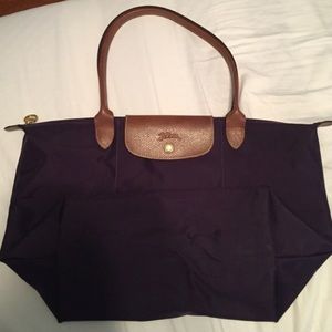Longchamp Le Pliage Large Tote--Bilberry