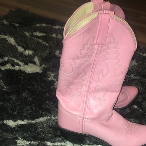Pink Laredo cowboy boots