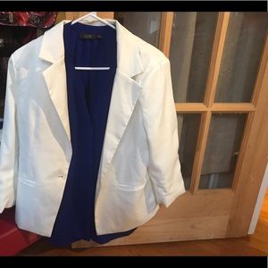SALE!! White ModCloth blazer perfect for summer.