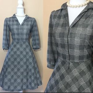 Vintage 60's Plaid Dress