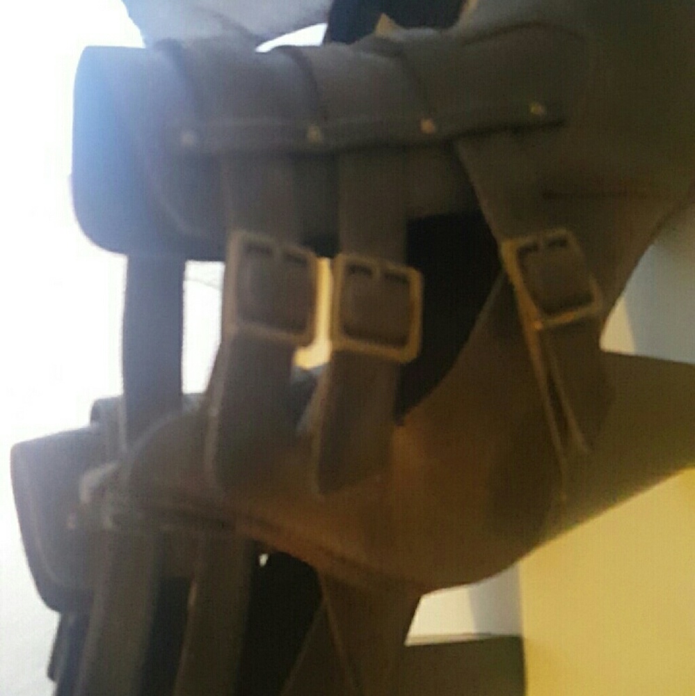 Never worn olive toned booties