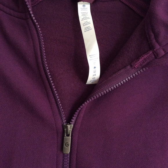 LULULEMON Purple Hooded Zip Down Jacket - Picture 7 of 8