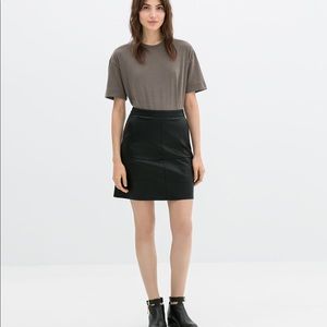 Zara Leather Skirt