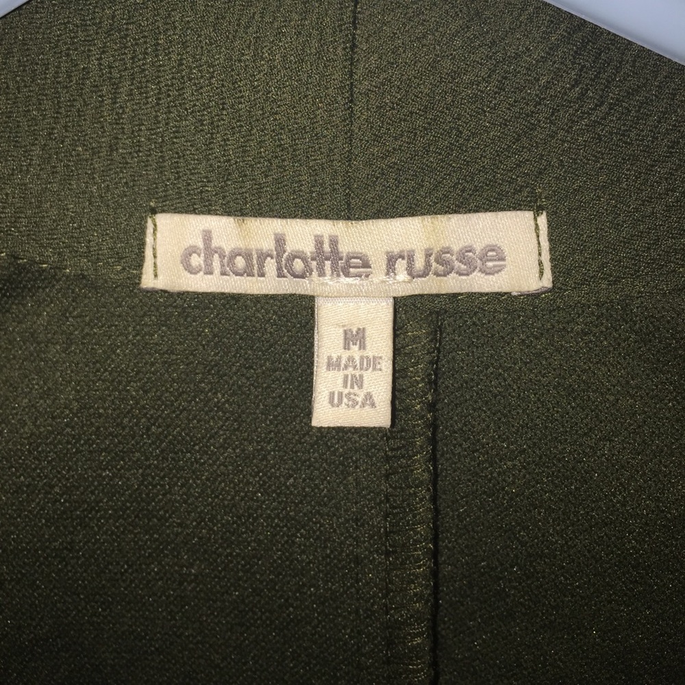 Green Open Blazer - Picture 2 of 5