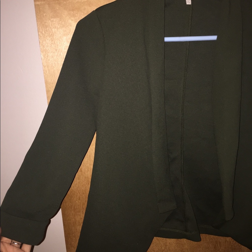 Green Open Blazer - Picture 3 of 5