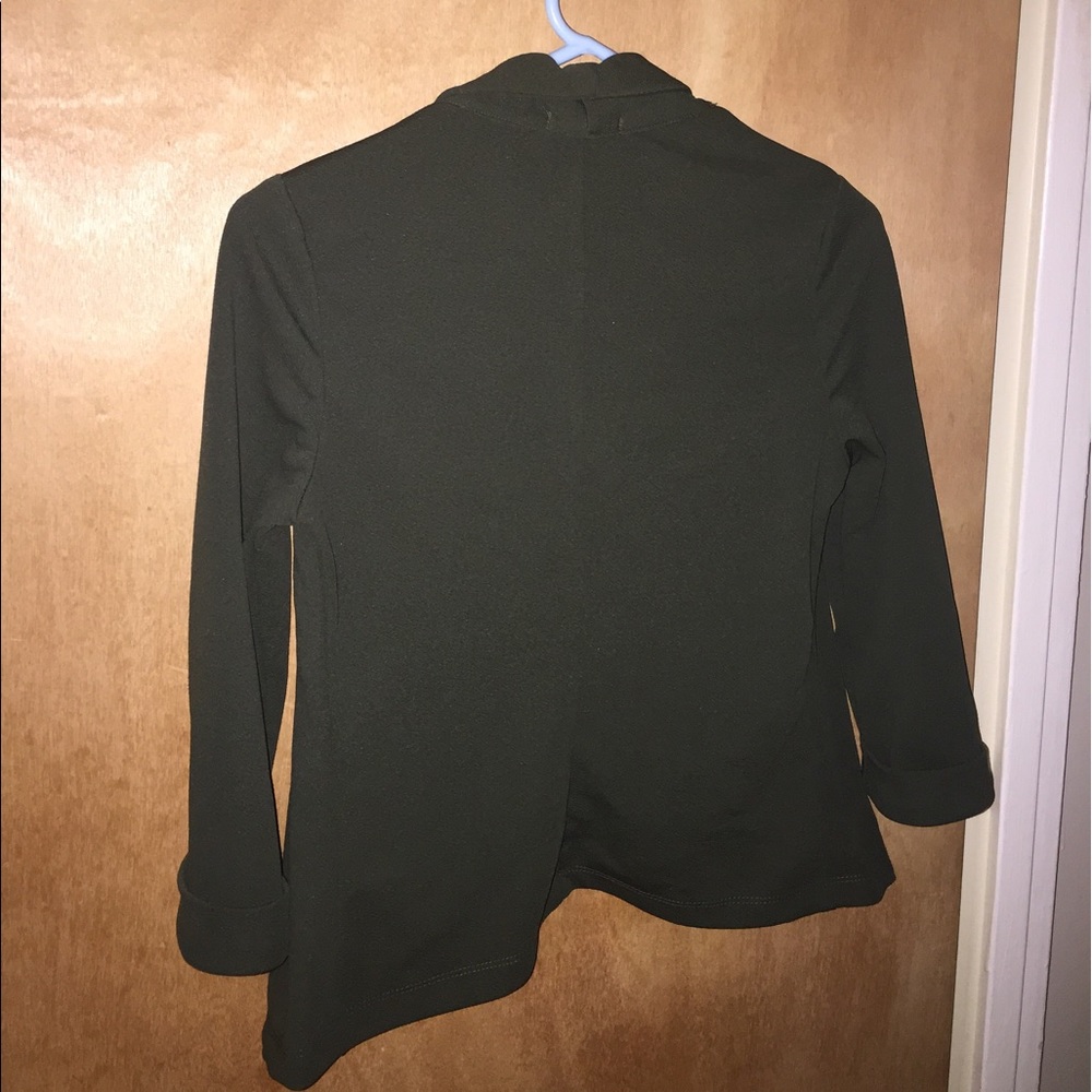 Green Open Blazer - Picture 4 of 5