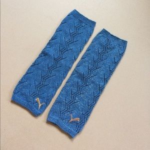 Puma Sparkle Teal Blue Leg-warmers Boot Socks