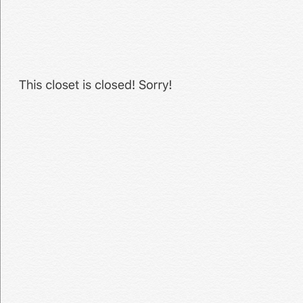 Closet is closed