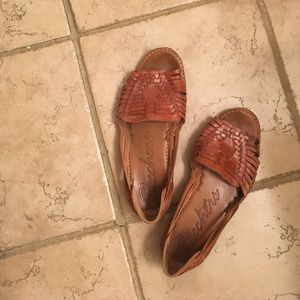 Worn in, super comfy woven flats