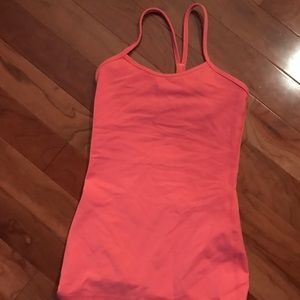 Coral lululemon racerback tank