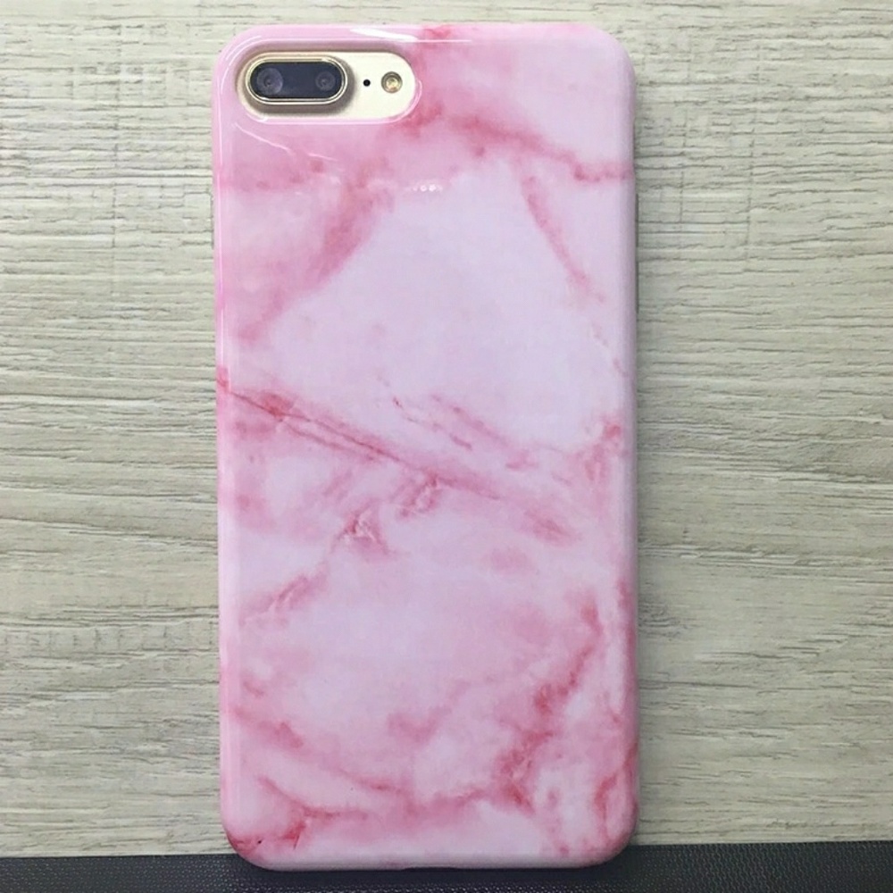 IPhone 7/8/7 Plus/8 Plus Pink Marble case