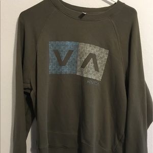 RVCA Army Green Crewneck
