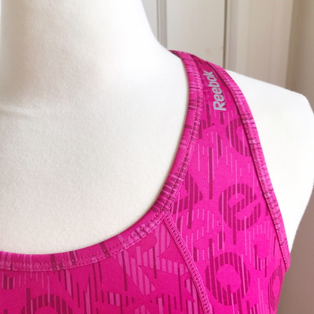 Pink workout Reebok top - Picture 3 of 5