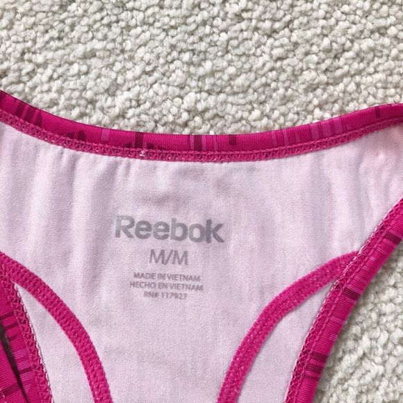 Pink workout Reebok top - Picture 5 of 5