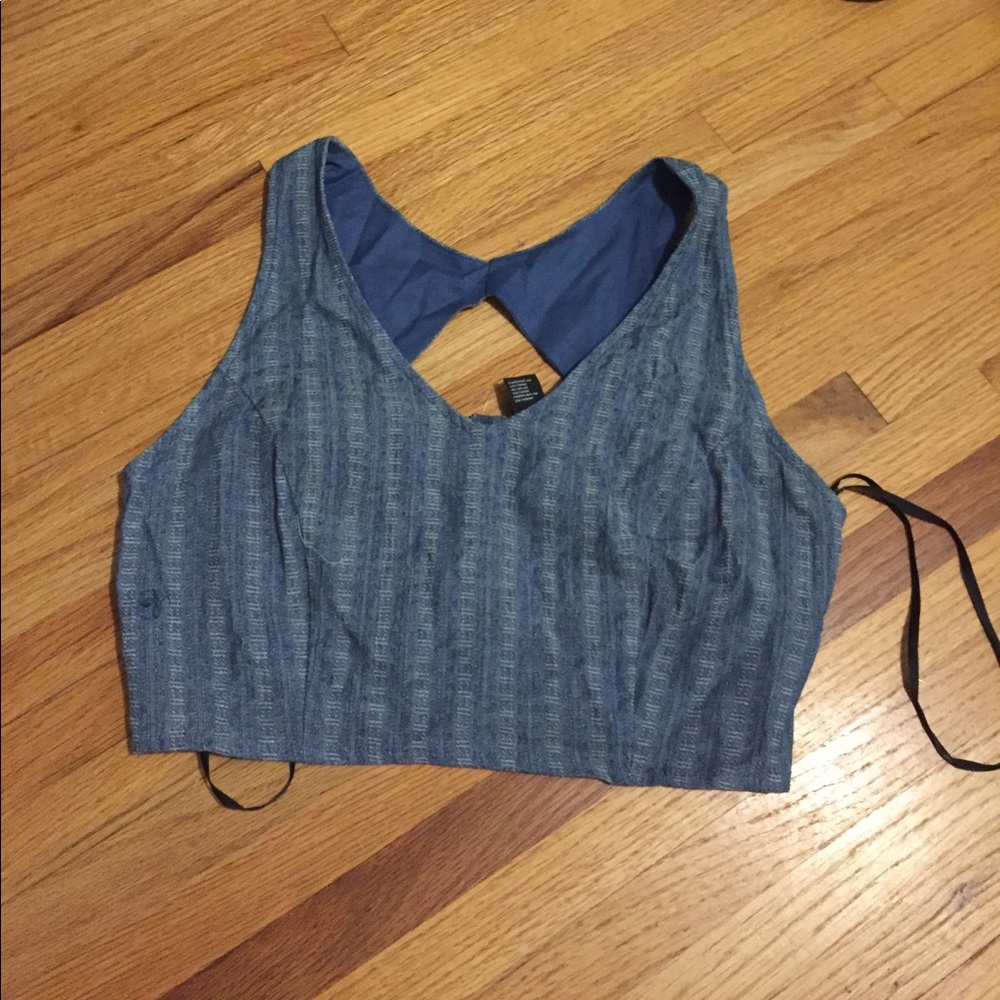 Denim looking crop top