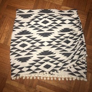 Pom Pom Aztec pattern skirt