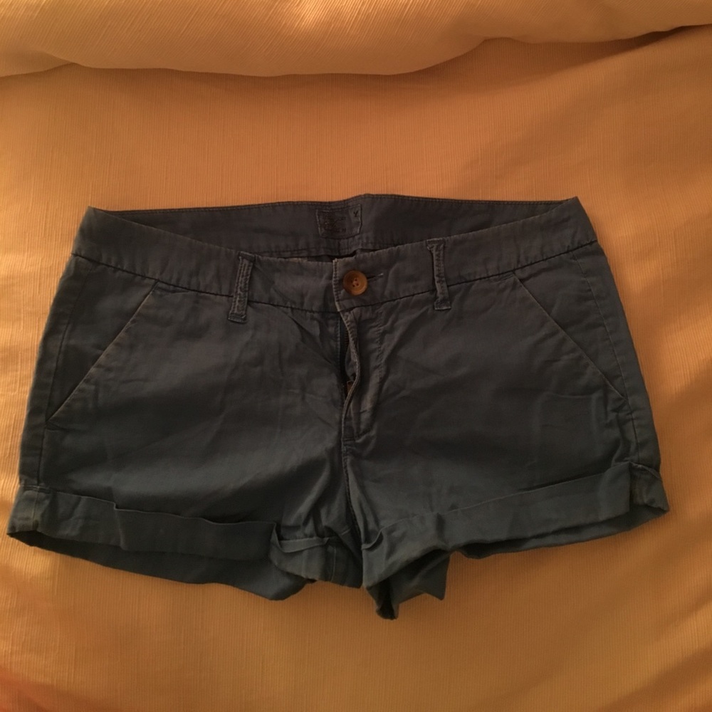 Blue Cargo Shorts