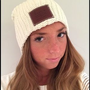 Love your melon cream beanie