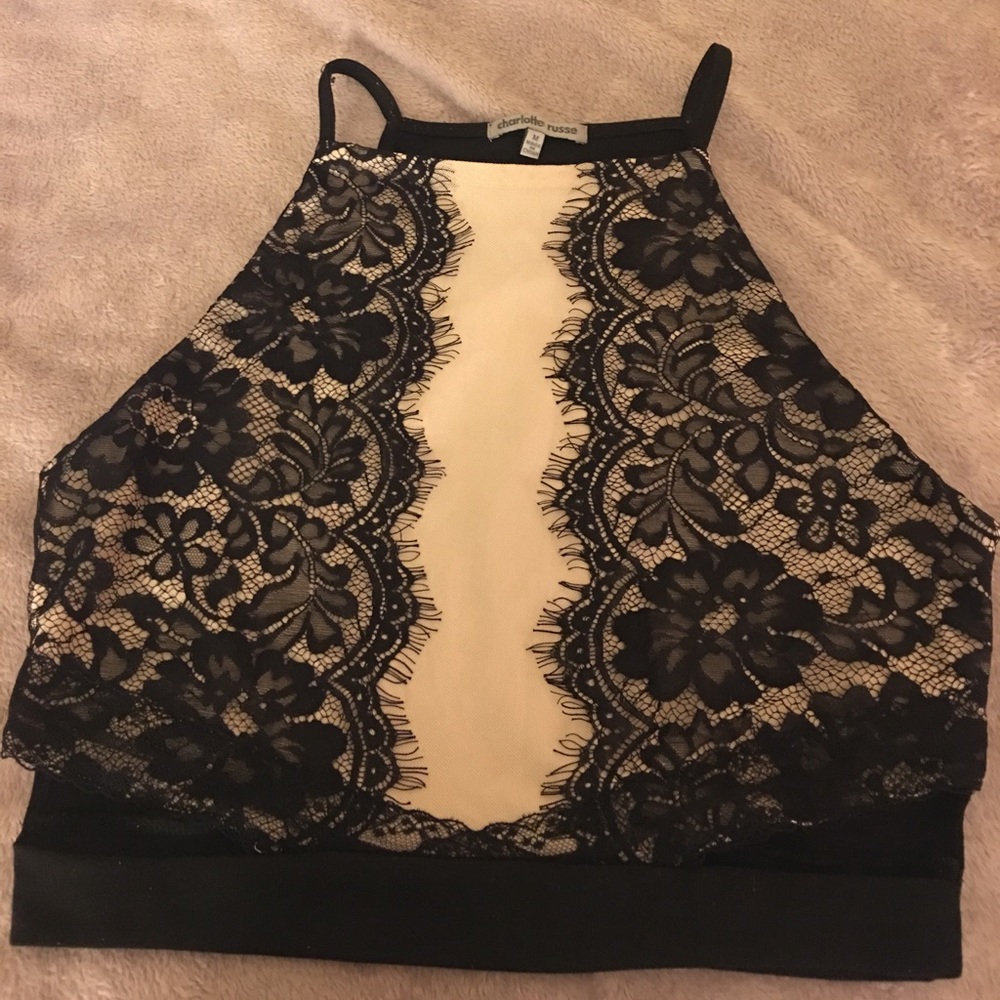 Laced crop top