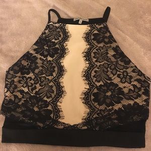 Laced crop top