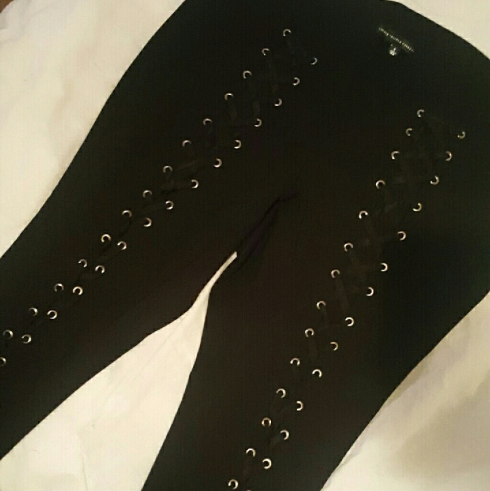 Torrid size 3 lace up black pants(limited edition)