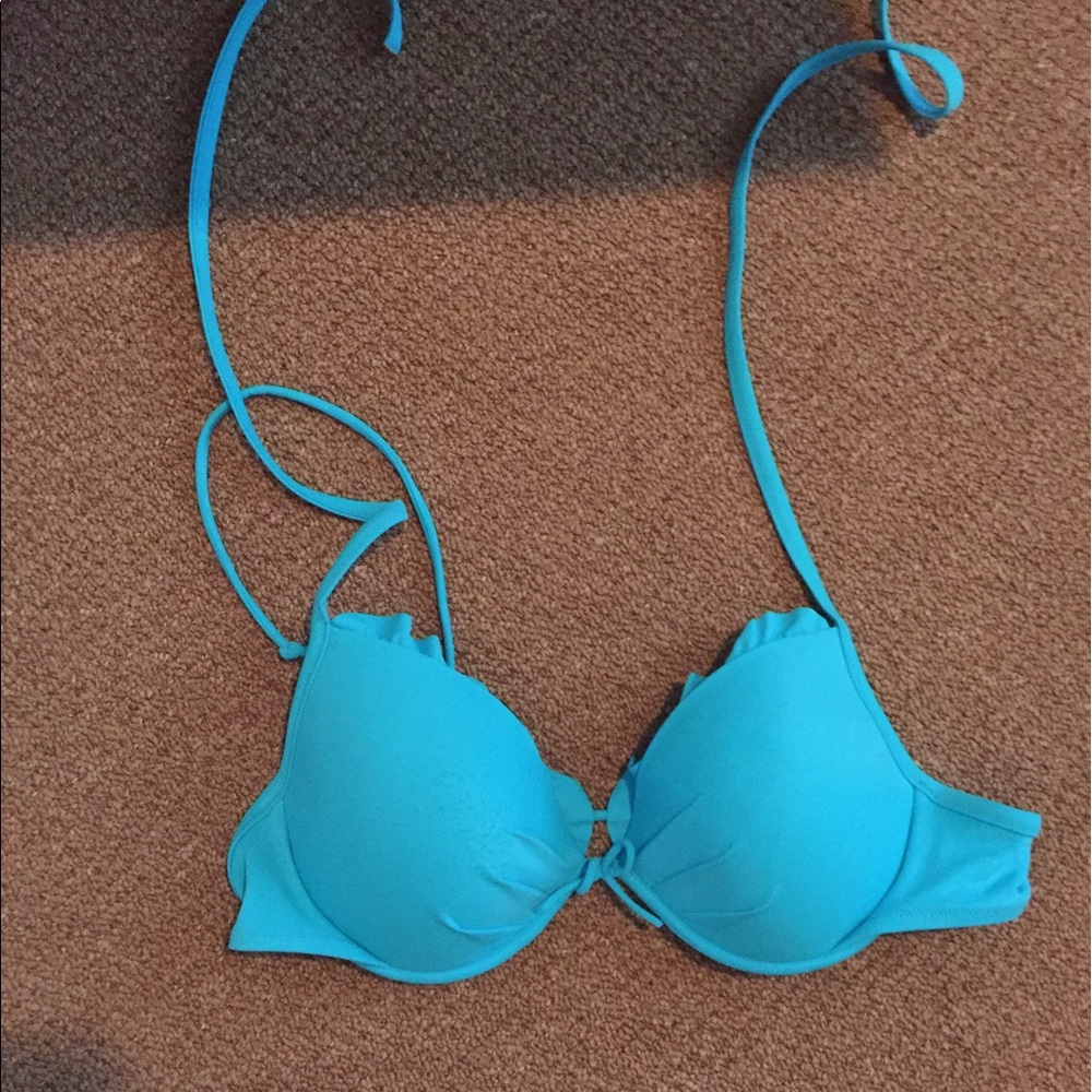 Victoria Secret Blue Bathingsuit Top