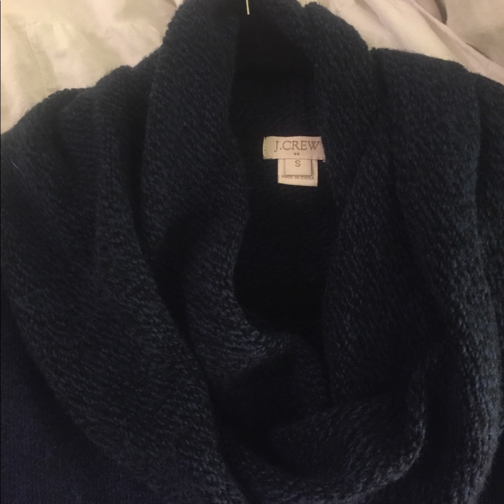 J.crew navy cowl neck sweatshirt