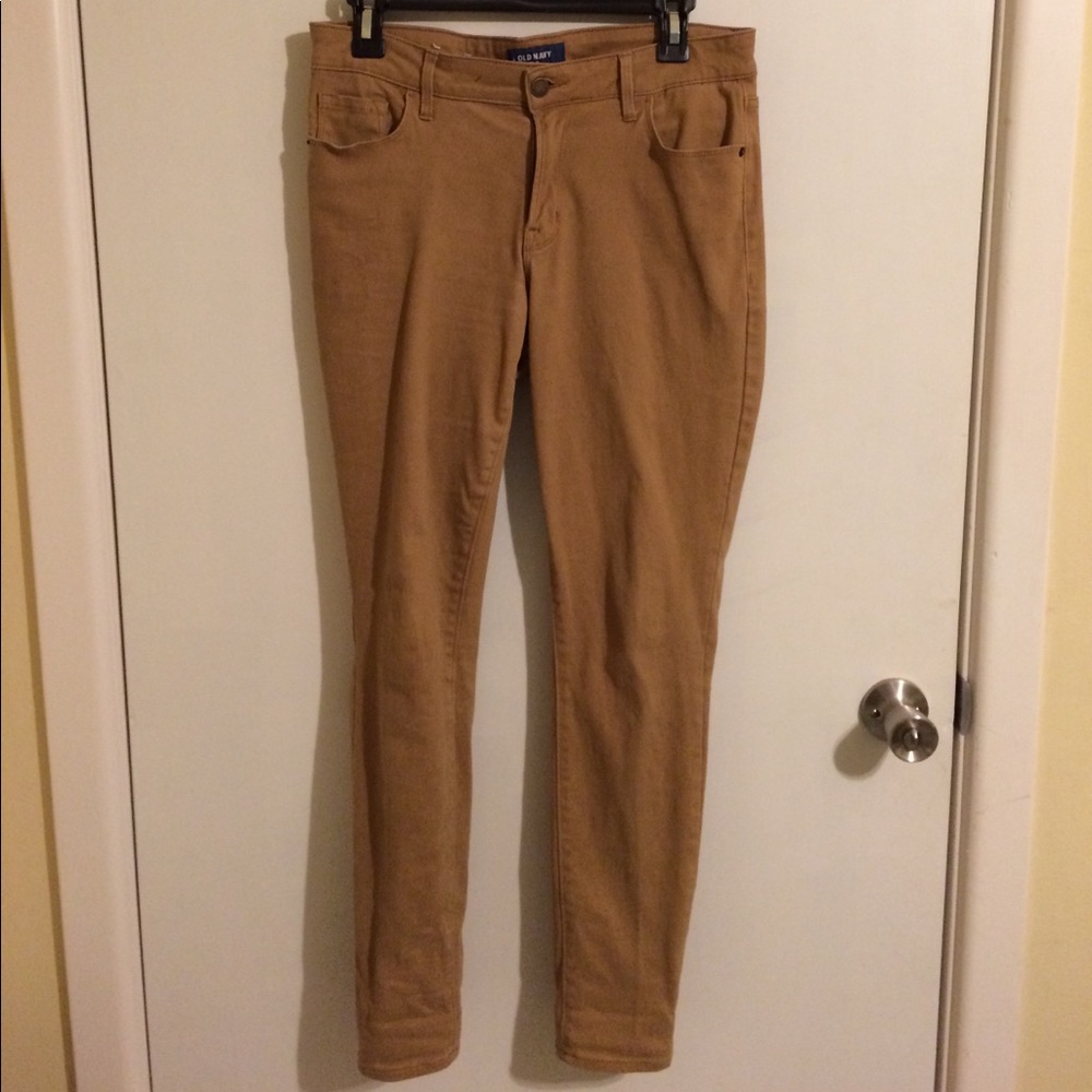 Khaki skinny jeans