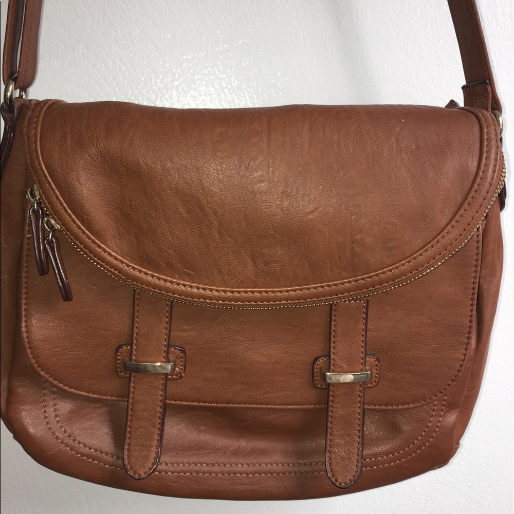 Cross body tan bag