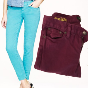 J. Crew Deep Purple Toothpick Jean - Size 24