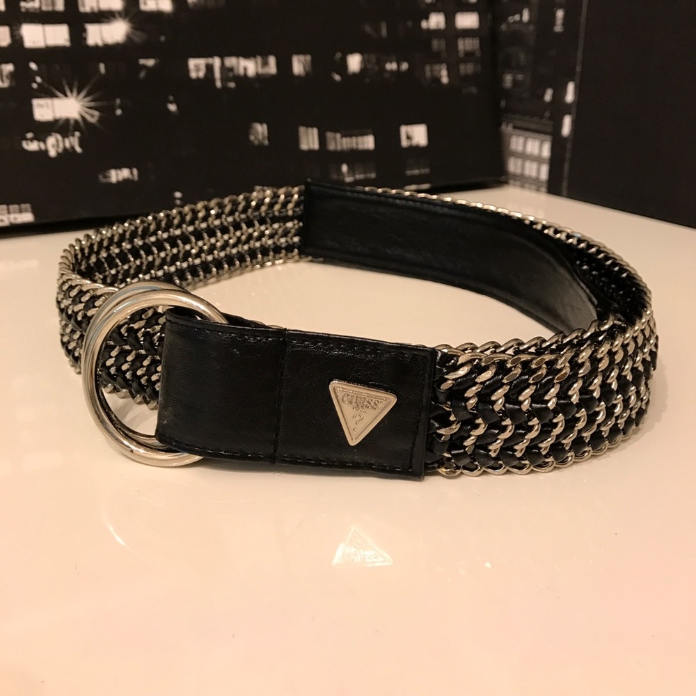 Guess Leather and Metal Belt