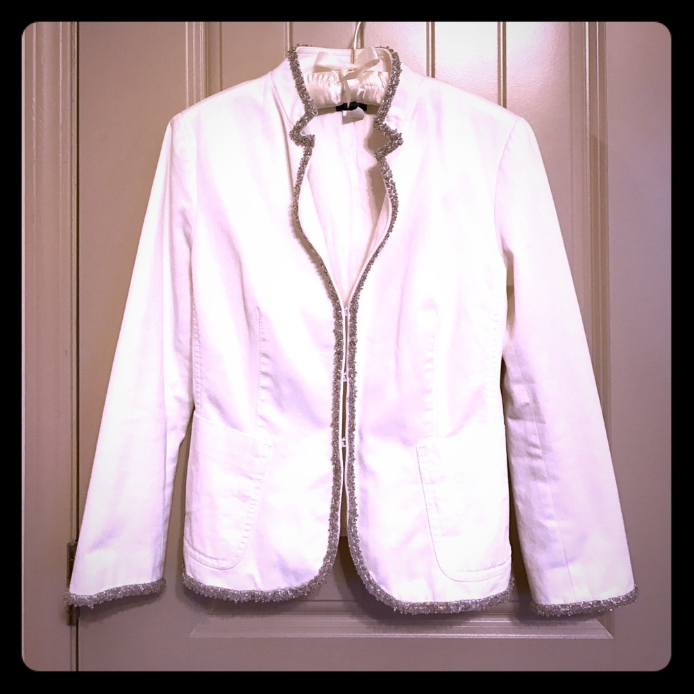 J. Crew Beaded Blazer