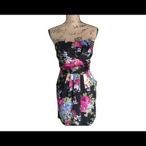 Strapless Floral Cocktail dress