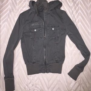 LA hearts grey jacket