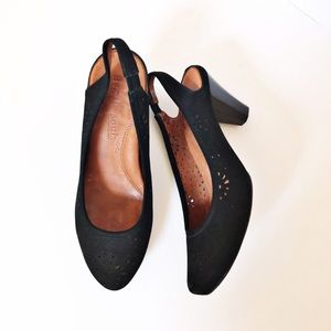 Gentle Souls by Kenneth Cole Black Suede Heels
