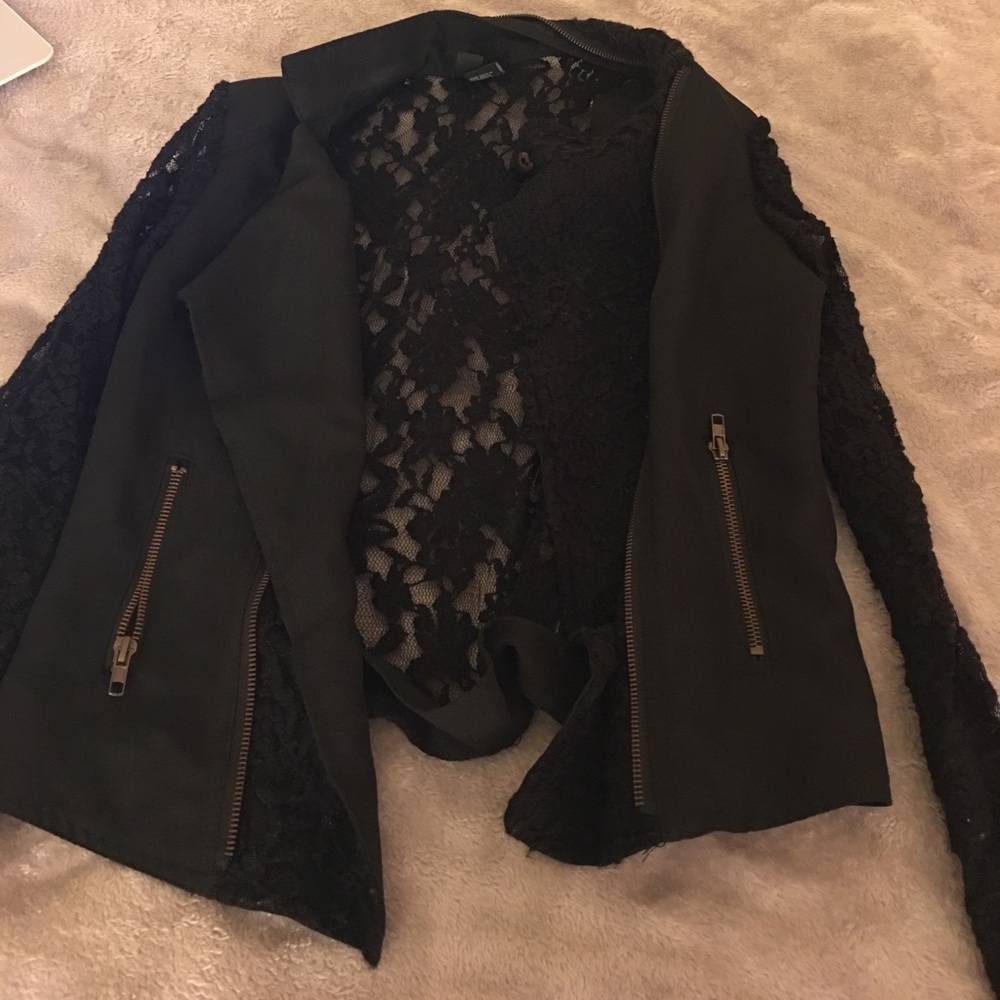 Laced black jacket
