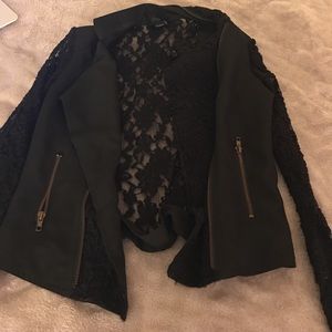 Laced black jacket